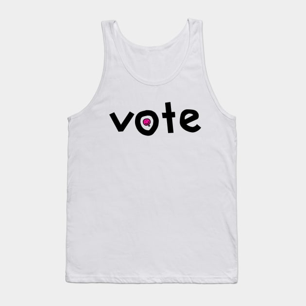 Vote Woman Smile for Womens Rights Tank Top by ellenhenryart